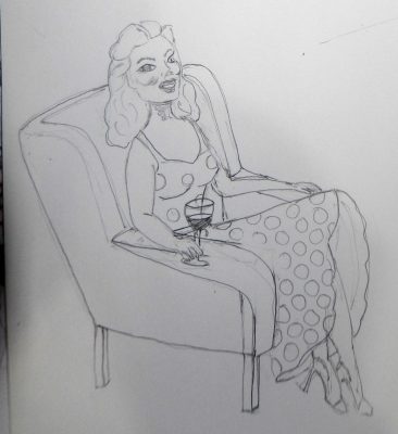 Lady in a chair