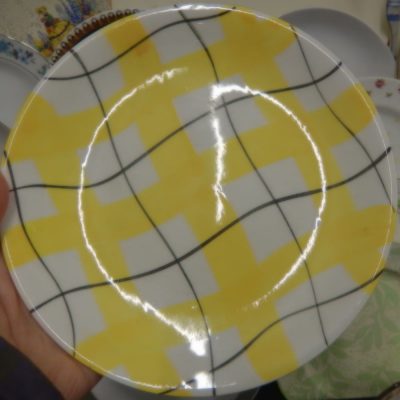 Brightly patterened plate