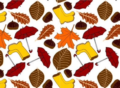 Autumn border pattern