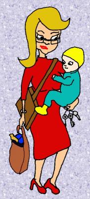 Single mum character design