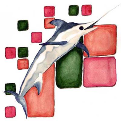 Swordfish watercolour