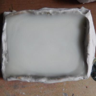 Beeswax in tray