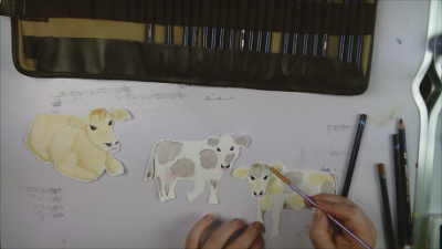 Painting cows
