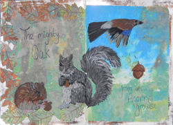 Read more about the article The Mighty Oak – distress oxide background