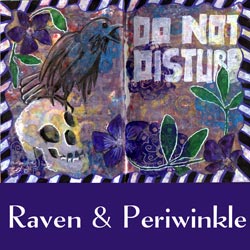 Read more about the article Raven & Periwinkle Art Journal Spread.