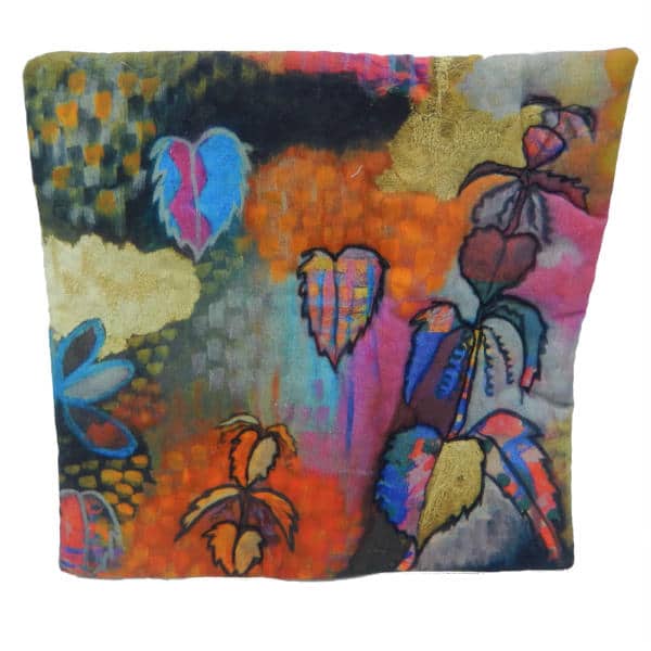 Cushion showing Nettle Nights painting