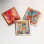 Wonderful Wildflower Art with metal leaf