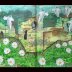 Flint Castle mixed media and collage