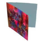 Card with geranium painting print