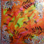 Stencilled fibre paste