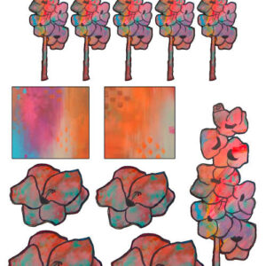 Gracious Gladioli sticker pack