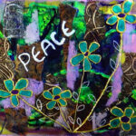Peace resin flowers
