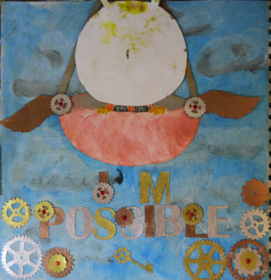 Steampunk art journal page