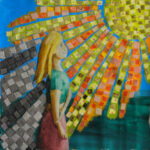 Art journaling with mosaics