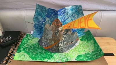 Art journal pop up page