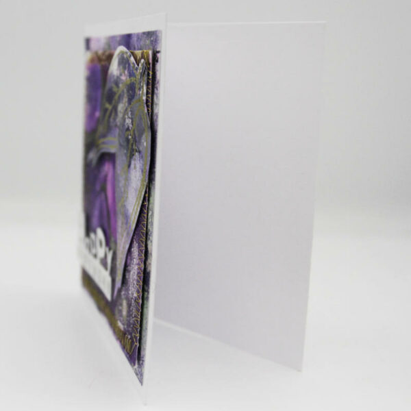 Side of purple leaves card