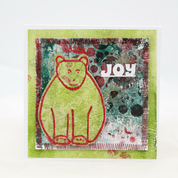 Polar bear on Xmas card