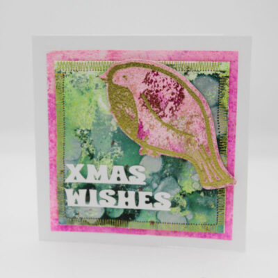 Golden Robin Christmas Card