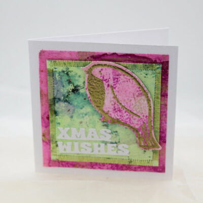 Gorgeous Gold Embossed Robin Card
