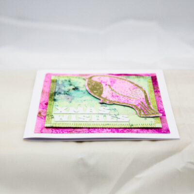 Gorgeous Gold Embossed Robin Card