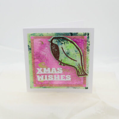 Uplifting Rose Gold Robin Card
