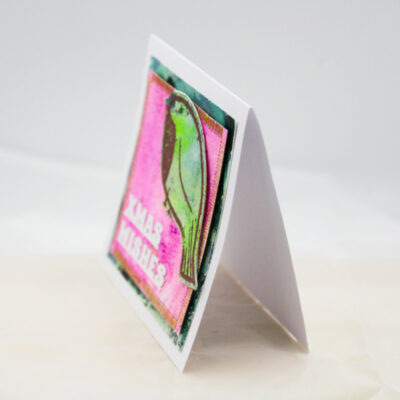 Adorable Dimensional Robin Xmas Card