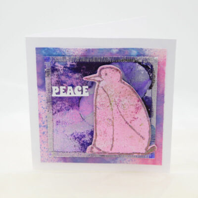 Sensational Silver Thread Xmas Card That Shimmers