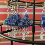 Mixed media jewellery earrings