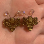 Bee earring pieces