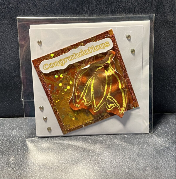 Handmade copper card